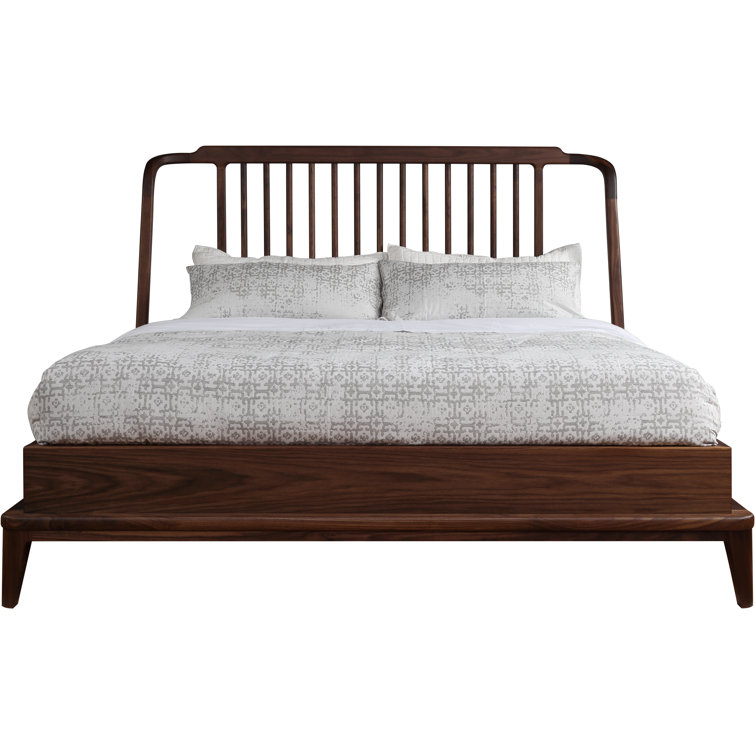 Stickley Walnut Grove Solid Wood Spindle Bed Perigold